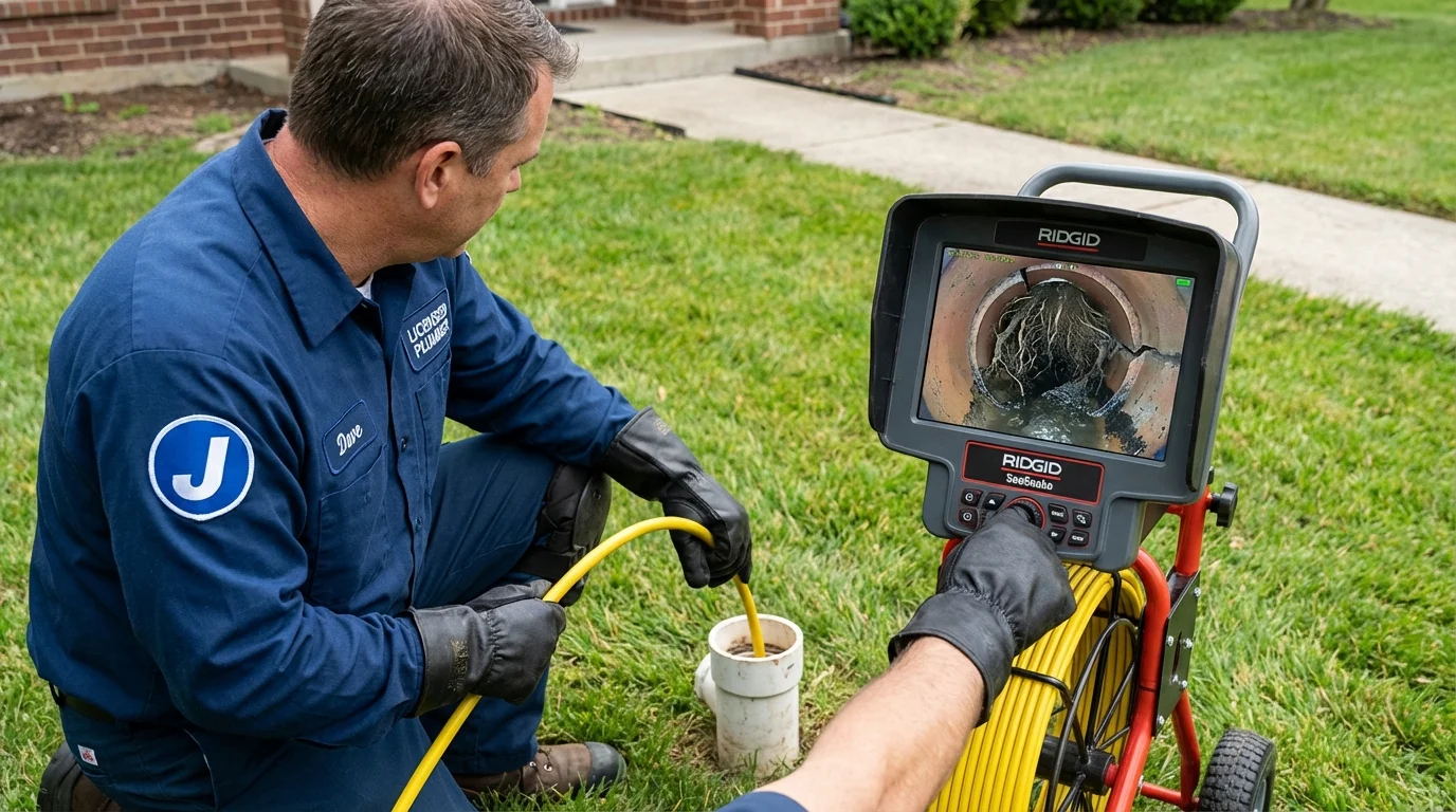 Sewer camera inspection being performed by Johns Plumbing LLC in Judsonia